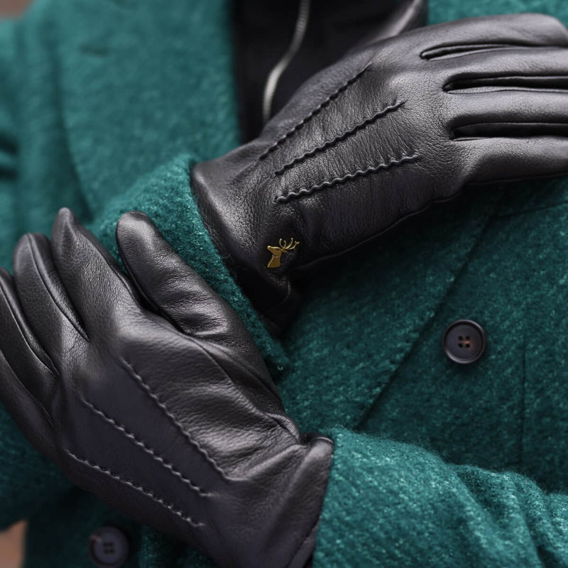Læderhandsker til mænd - Touchscreen - Uldforing - Premium læderhandsker - Designet i Amsterdam - Schwartz & von Halen® - 8