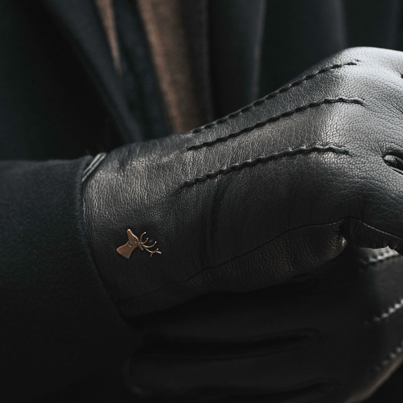 Læderhandsker til mænd sort - Touchscreen - lambswoolfor - Premium læderhandsker - Designet i Amsterdam - Schwartz & von Halen® - 7
