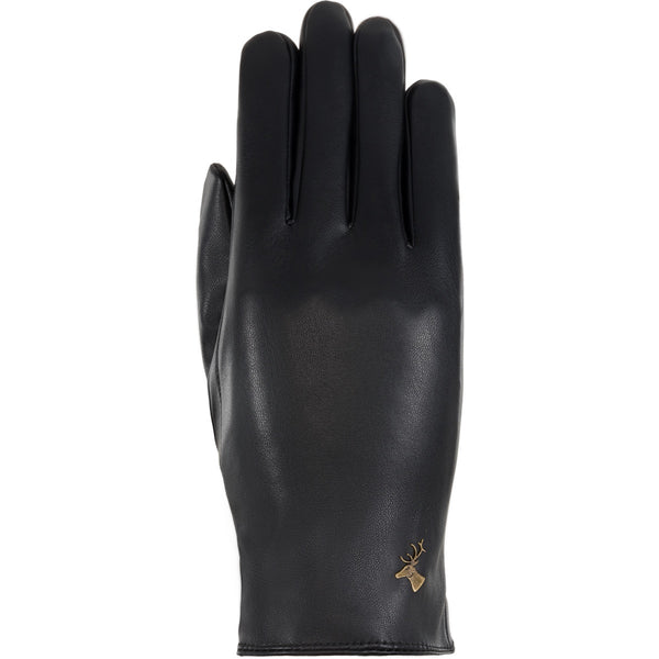Luna – vegansk læderhandske med fleecefor og touchscreenfunktion